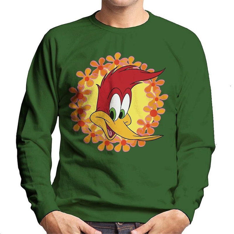 Woody Woodpecker Floral Border Men’s Sweatshirt