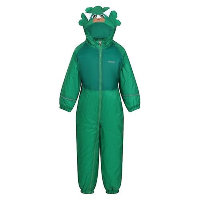 Regatta Childrens/Kids Mudplay III Dinosaur Waterproof Puddle Suit