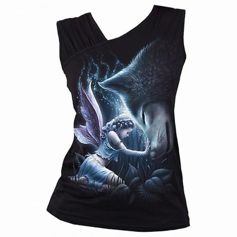 Spiral Direct Womens/Ladies Sacred Bond Gathered Shoulder Sleeveless Vest Top