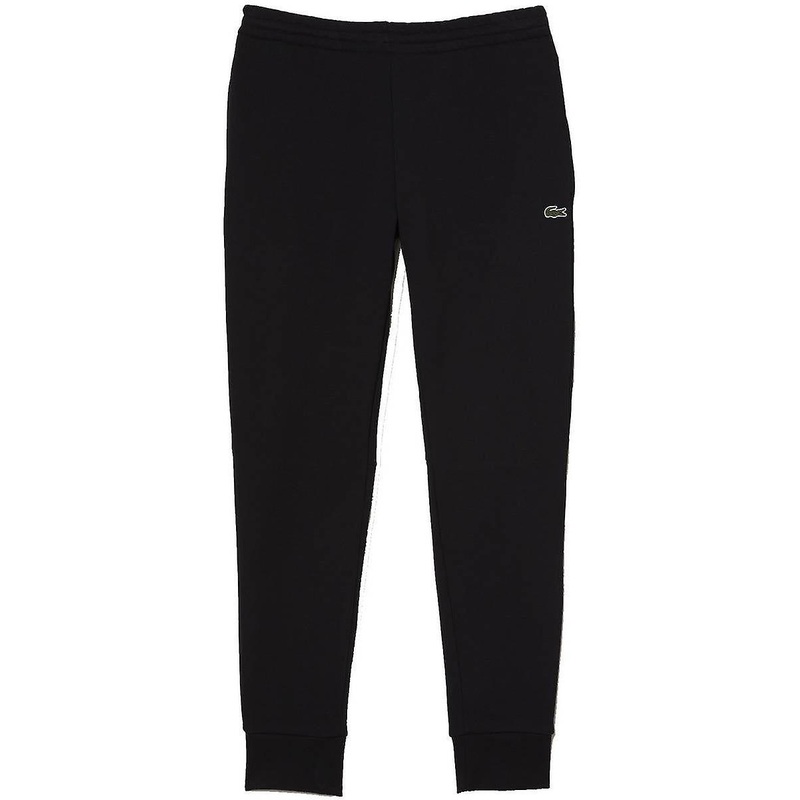 Lacoste Slim Fit Organic Cotton Fleece Jogging Bottoms – Black