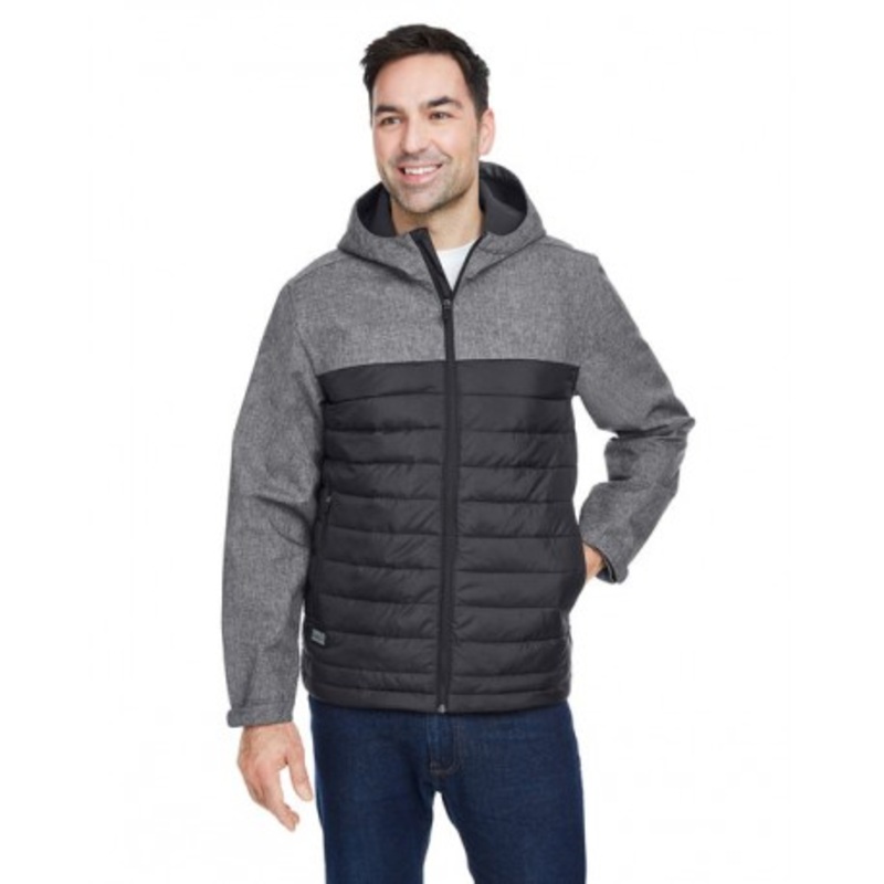 Dri Duck 5324 Men’s Pinnacle Puffer Body Softshell Hooded Jacket | Dri Duck 5324