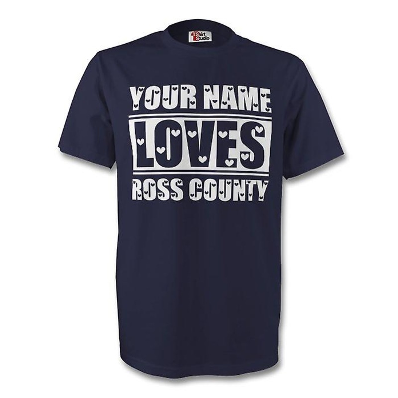 Your Name Loves Ross County T-shirt (navy) – Kids