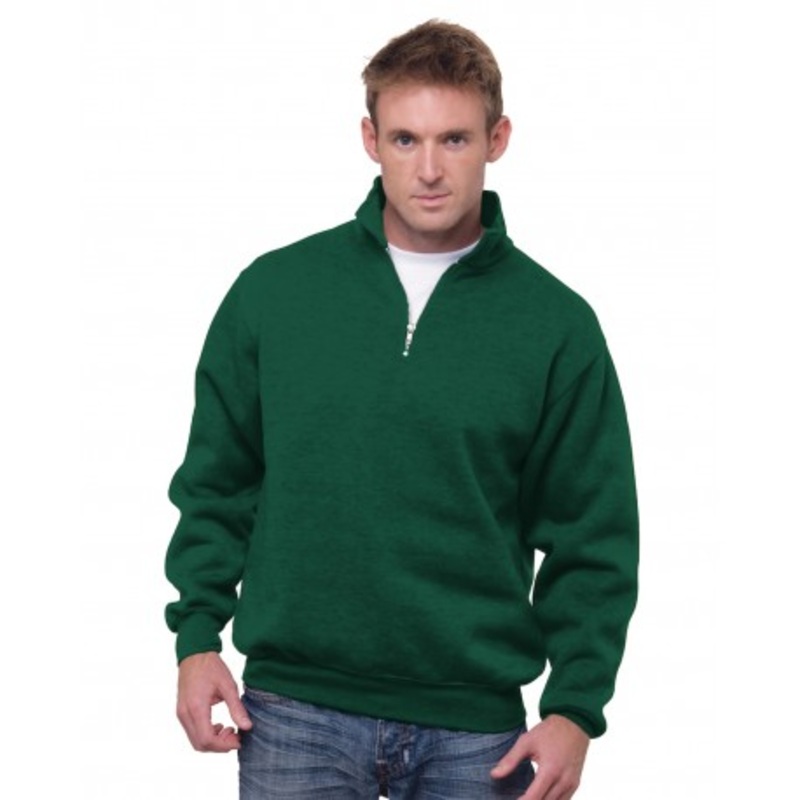 Bayside BA920 Unisex 9.5 Oz., 80/20 Quarter-Zip Pullover Sweatshirt | Bayside BA920