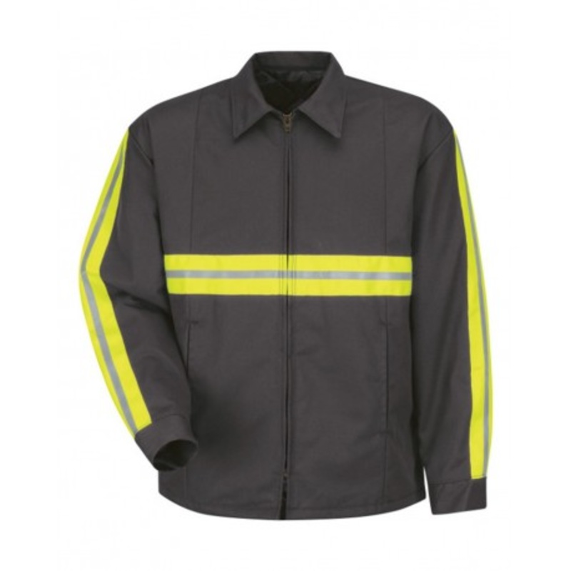 Red Kap JT50ENT Enhanced Visibility Perma-Lined Panel Jacket – Tall Sizes | Red Kap JT50ENT