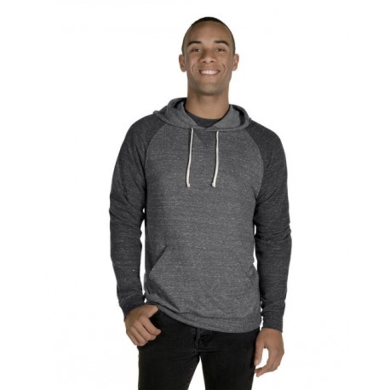 Jerzees 90MR Adult Snow Heather Raglan Hooded Sweatshirt | Jerzees 90MR