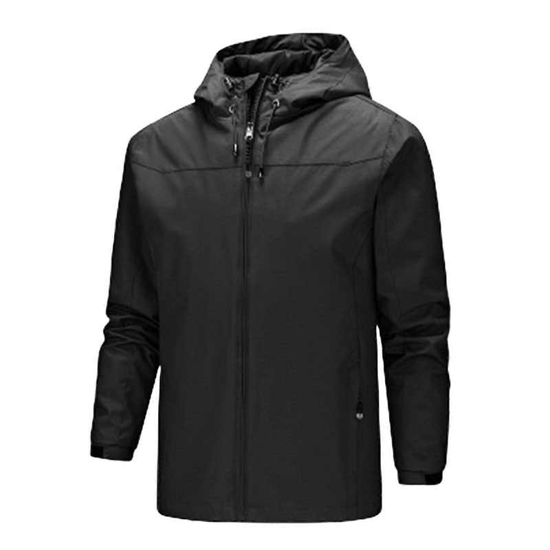 Windproof Jacket for Outdoor Hiking Travel – Lightweight Waterproof Shell, Breathable Fabric, Men’s Sizes, Available in Multiple Colors