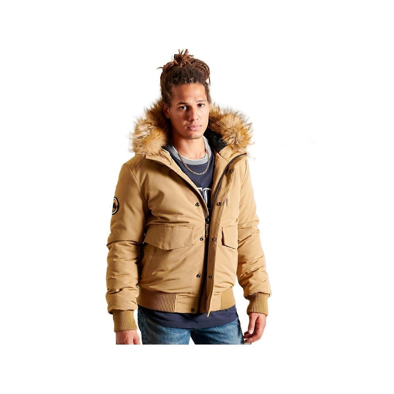 Women’s Superdry Everest Down Jacket Brown