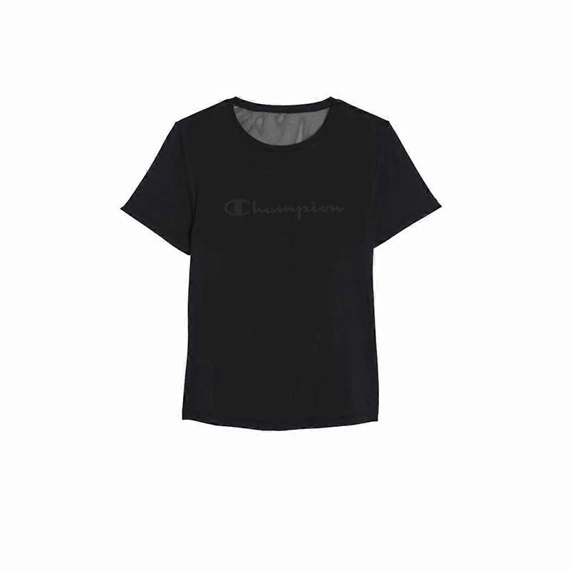 Womens Short Sleeve T-Shirt Champion Champion Black