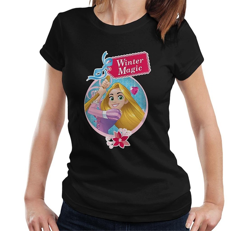 Disney Christmas Tangled Rapunzel Winter Magic Women’s T-Shirt